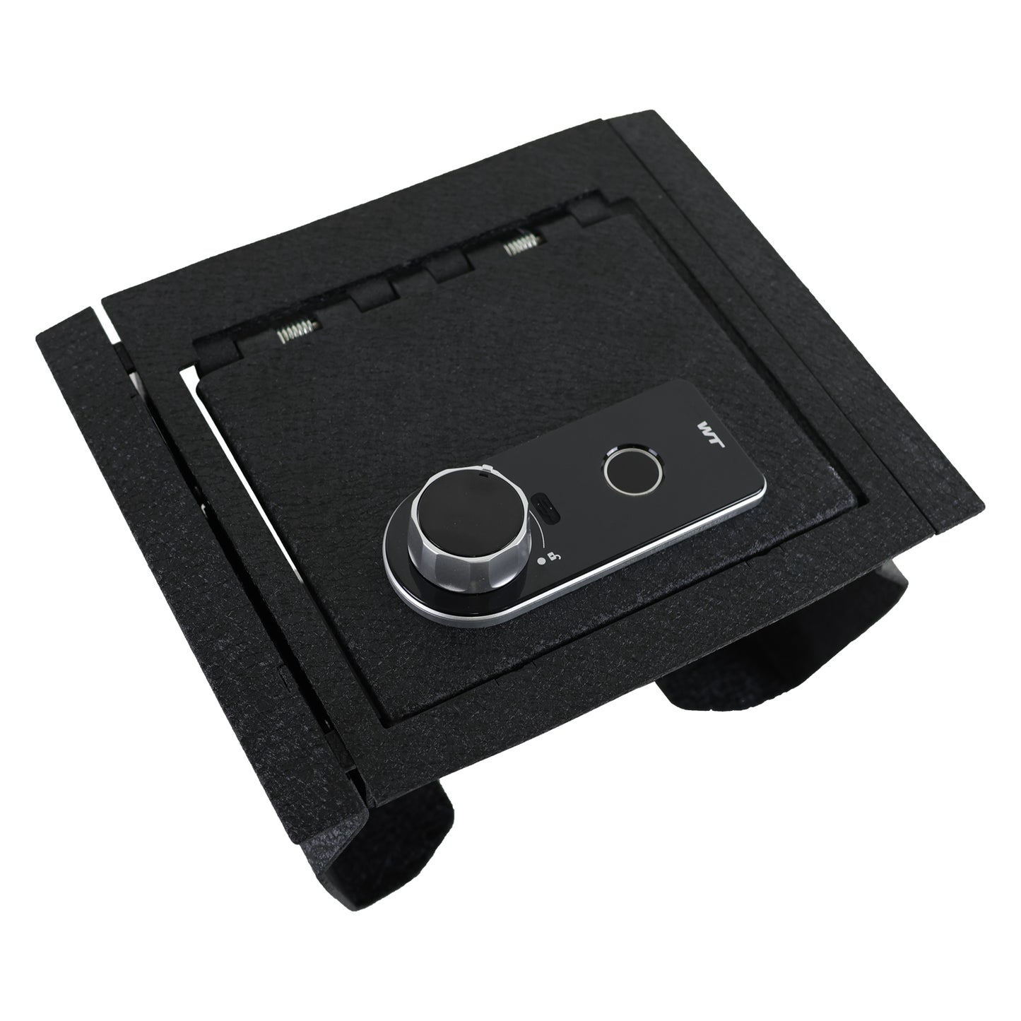 Center Console Gun Safe for 2016-2025 Toyota Hilux, Fingerprint Lock with Key