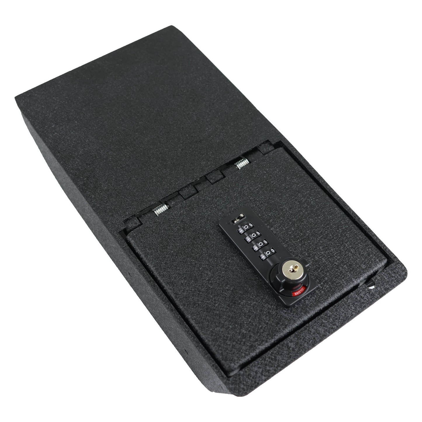 Center Console Gun Safe for 2024-2025 Tesla Model 3, 4-Digit Combination Lock with Key