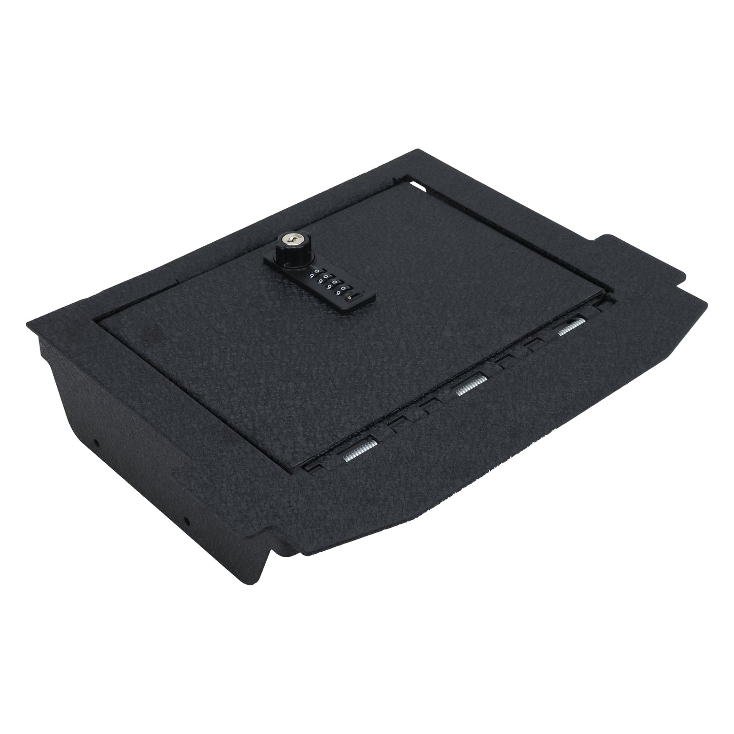 Center Console Safe Gun Safe for 2021-2024 RAM TRX, 2022-2025 RAM GT, 2025 Ram RHO, 4-Digit Combination Lock with Key