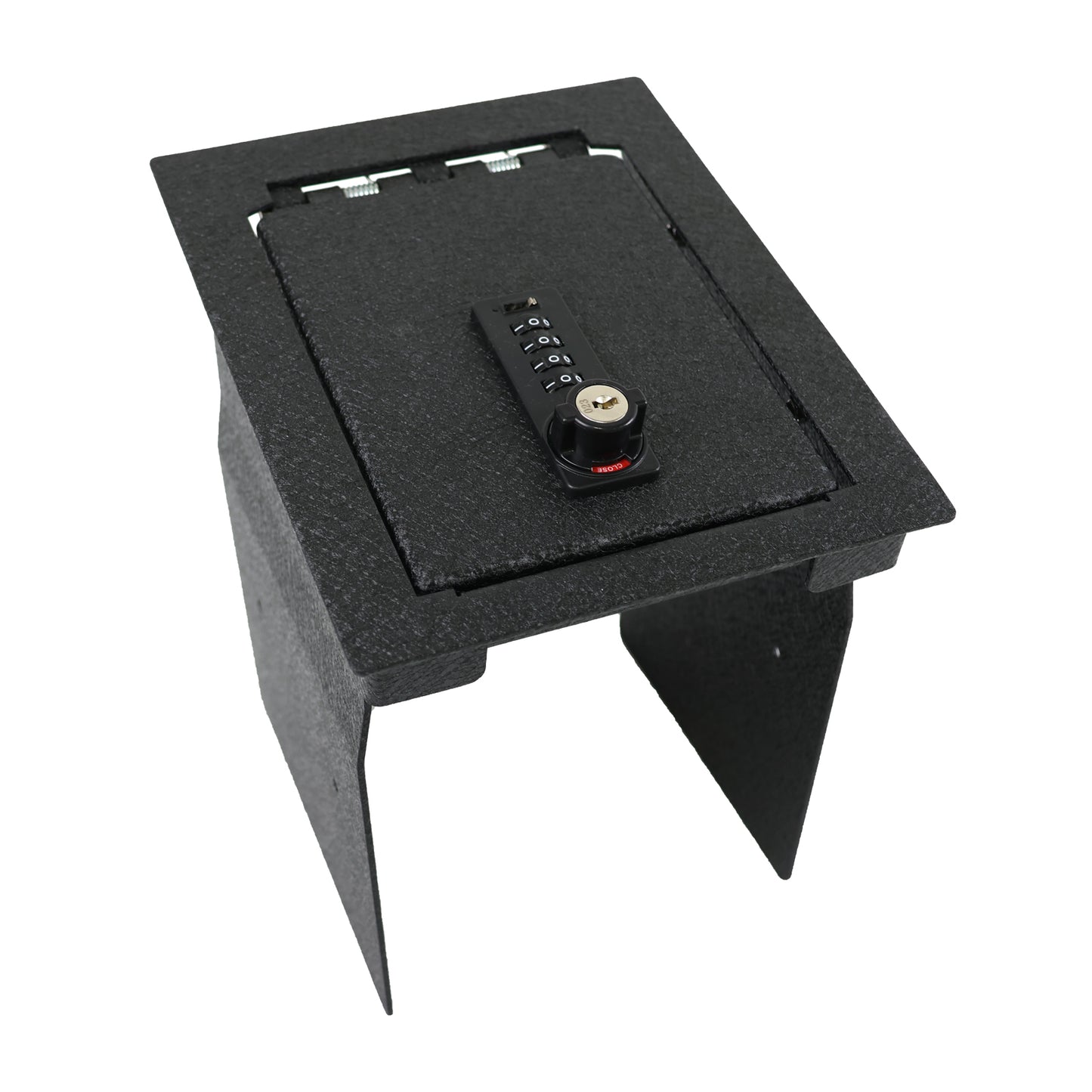 Center Console Gun Safe for 2013-2019 Ford Explorer, 4-Digit Combination Lock with Key