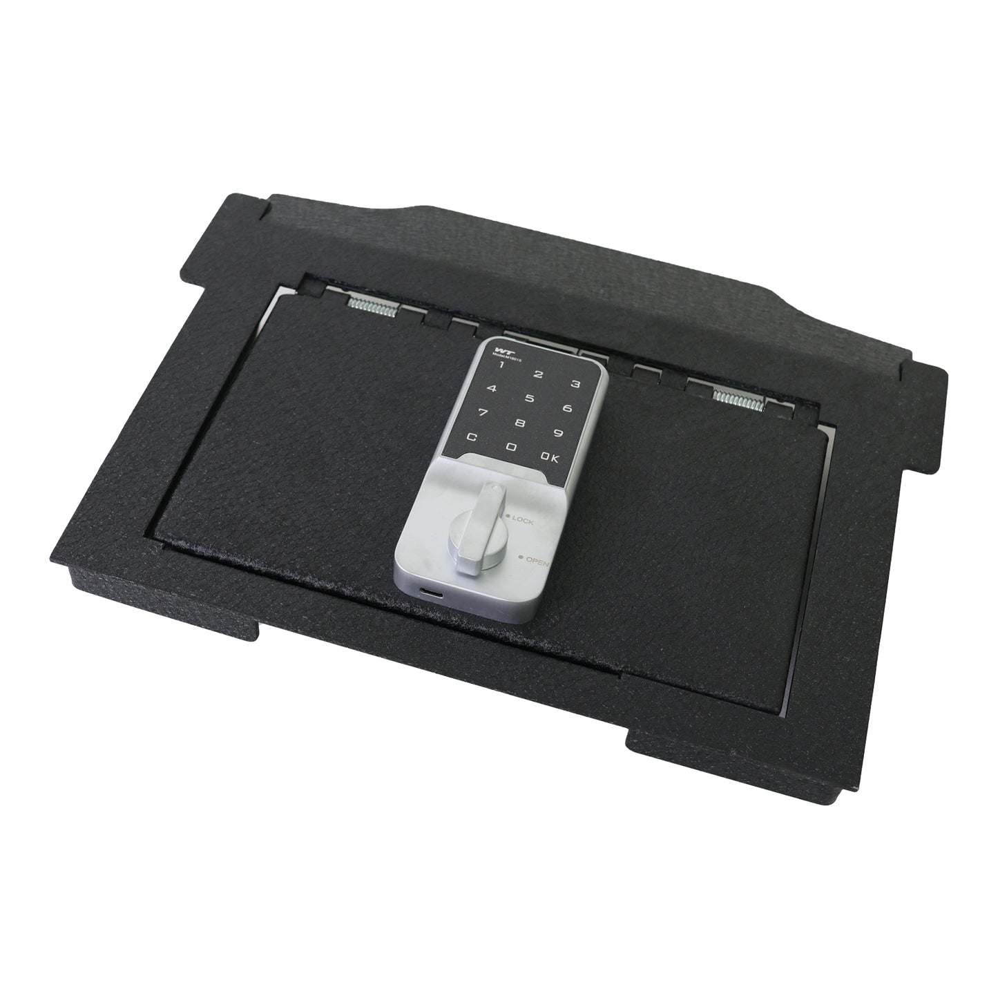 Center Console Safe Gun Safe for 2021-2024 RAM TRX, 2022-2025 RAM GT, 2025 Ram RHO, Electronic Keypad Number Lock