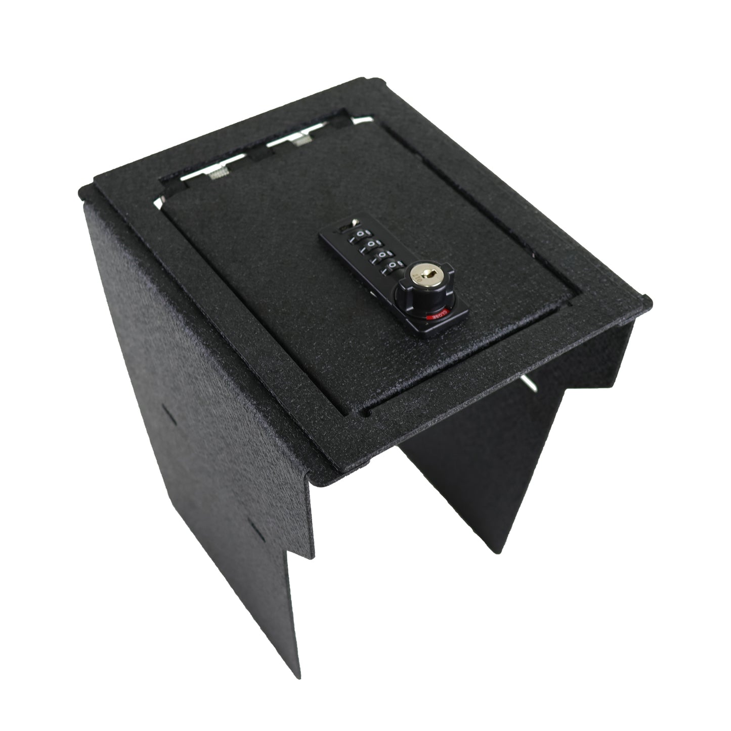 Center Console Gun Safe for 2021-2025 Rivian R1S and R1T, 4-Digit Combination Lock with Key