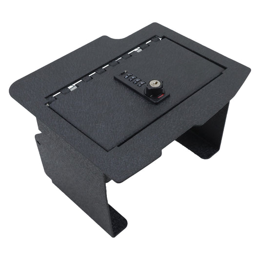 Caja fuerte para consola central para camionetas Dodge Ram 2013-2017 con reproductor de CD, cerradura de combinación de 4 dígitos con llave