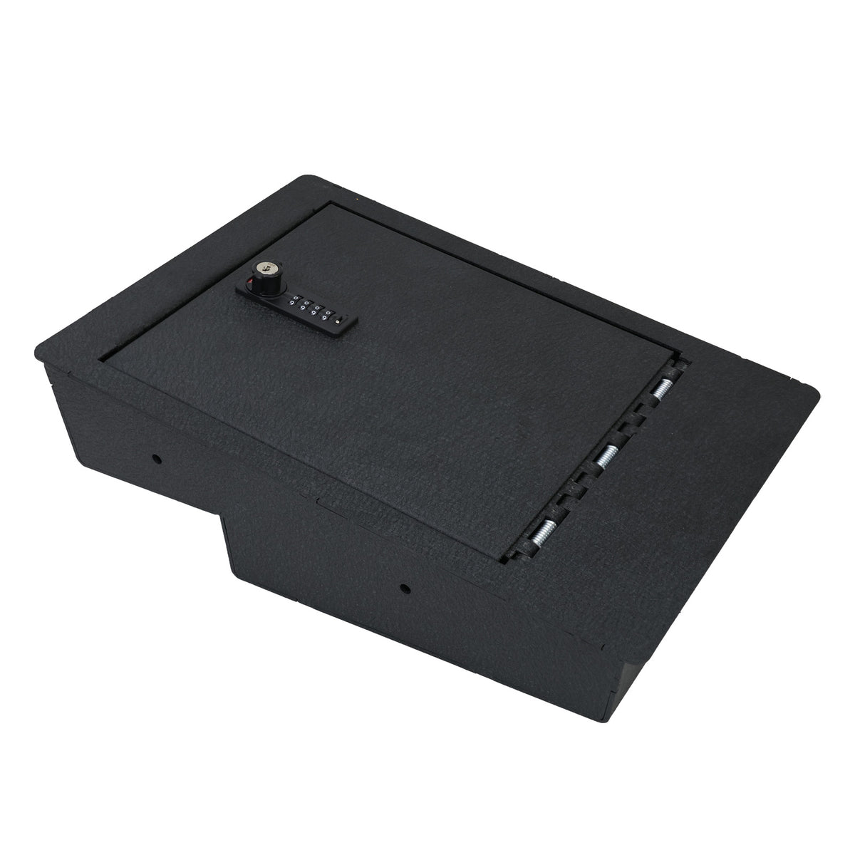 Console Safe | Chevrolet Silverado 1500 2014–18 | Chevrolet Silverado 2500/3500/Suburban 2015–19 | GMC Sierra 1500 2014–18 | GMC Sierra 2500/3500 2015–19 | 4D Combo + Key