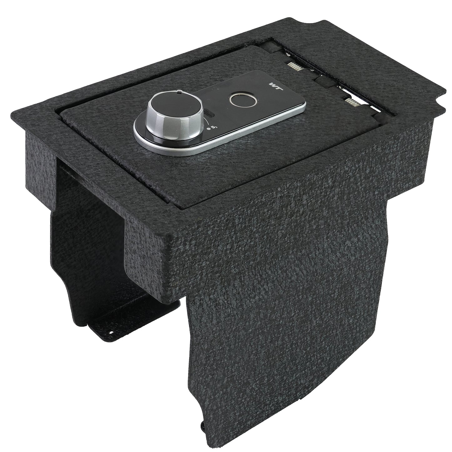 Caja fuerte para consola central para armas para Lincoln MKC 2015-2019, cerradura de huellas dactilares con llave