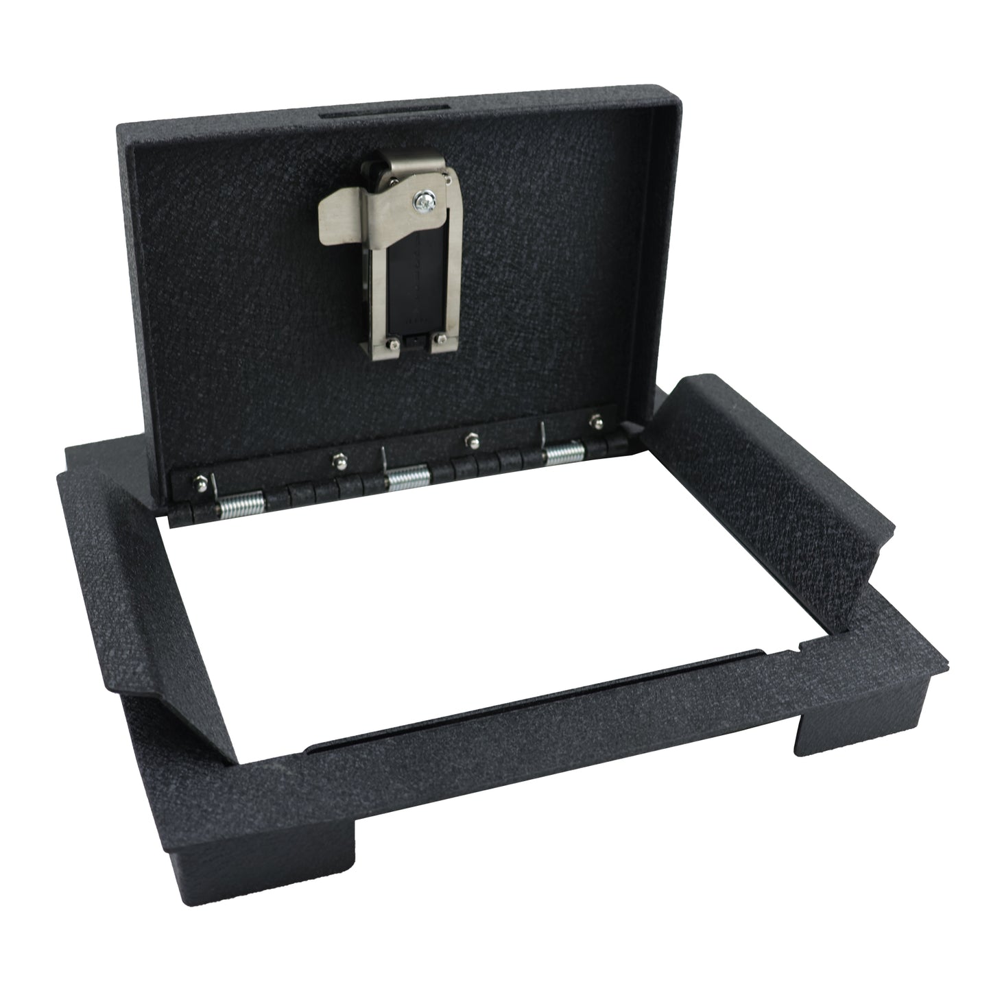 Center Console Gun Safe for 2023-2026 Ford F250/F350/F450 Super Duty, Fingerprint Lock with Key