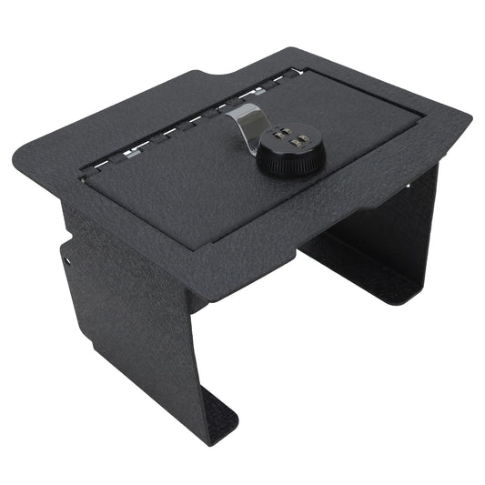 Caja fuerte para consola central para camionetas Dodge Ram 2013-2017 con reproductor de CD, cerradura de combinación de 4 dígitos