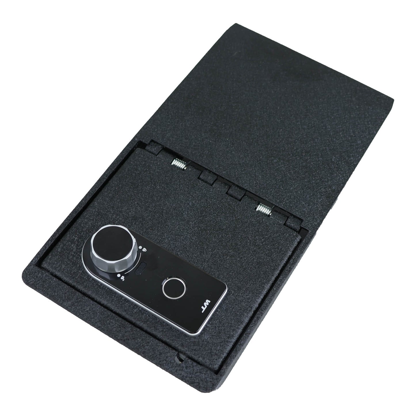 Center Console Gun Safe for 2024-2025 Tesla Model 3, Fingerprint Lock with Key