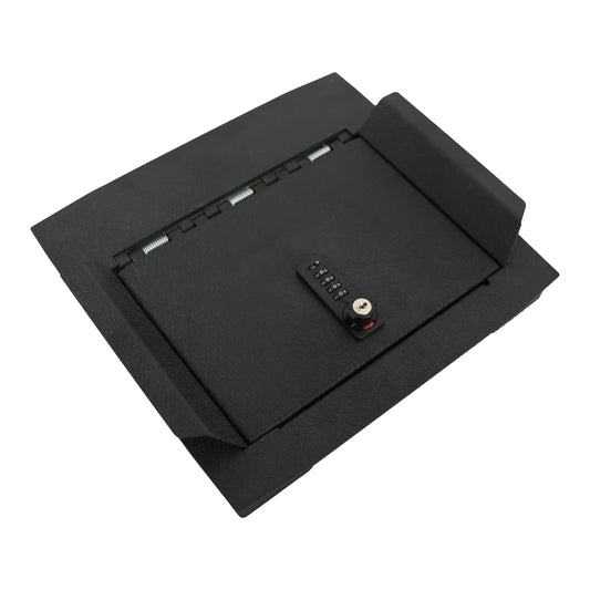 Center Console Gun Safe for 2023-2026 Ford F250 Super Duty, 4-Digit Combination Lock with Key