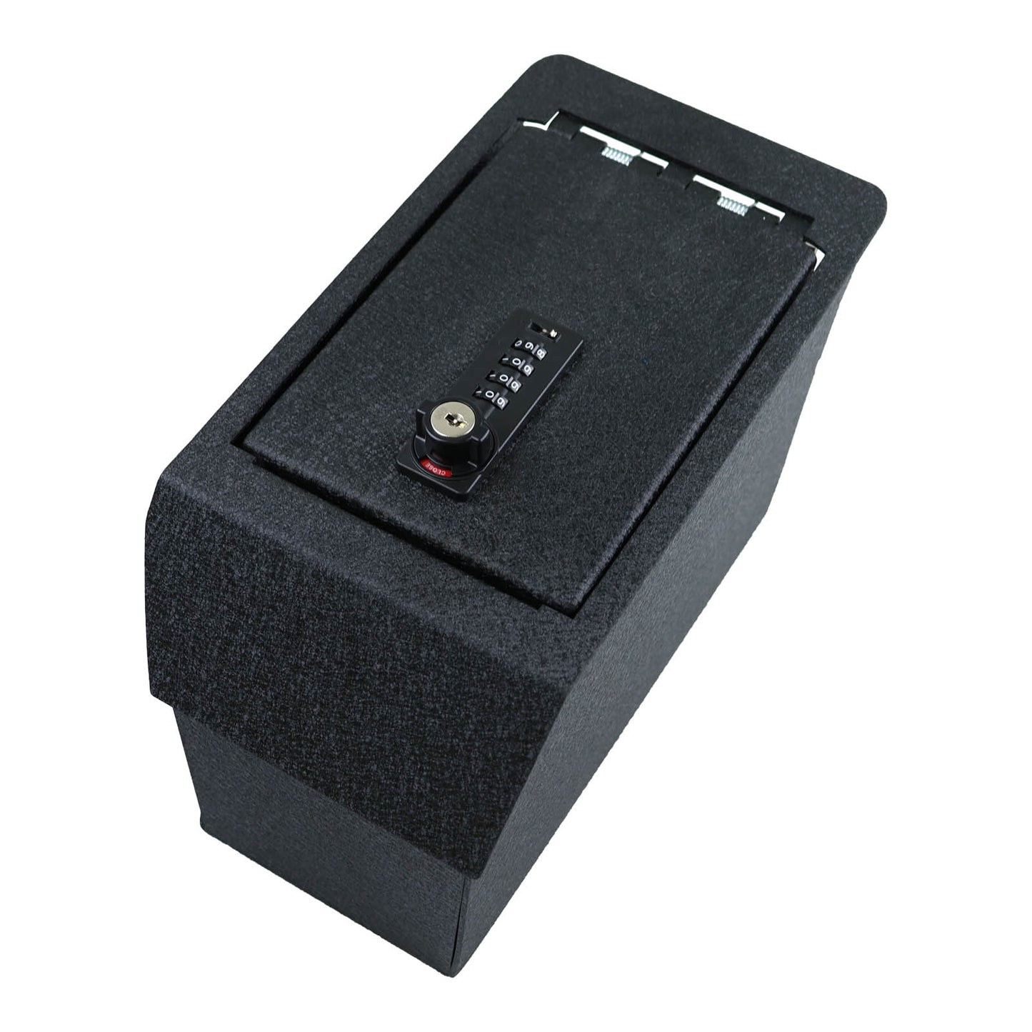 Center Console Gun Safe for 2018-2024 Toyota Camry, 4-Digit Combination Lock with Key