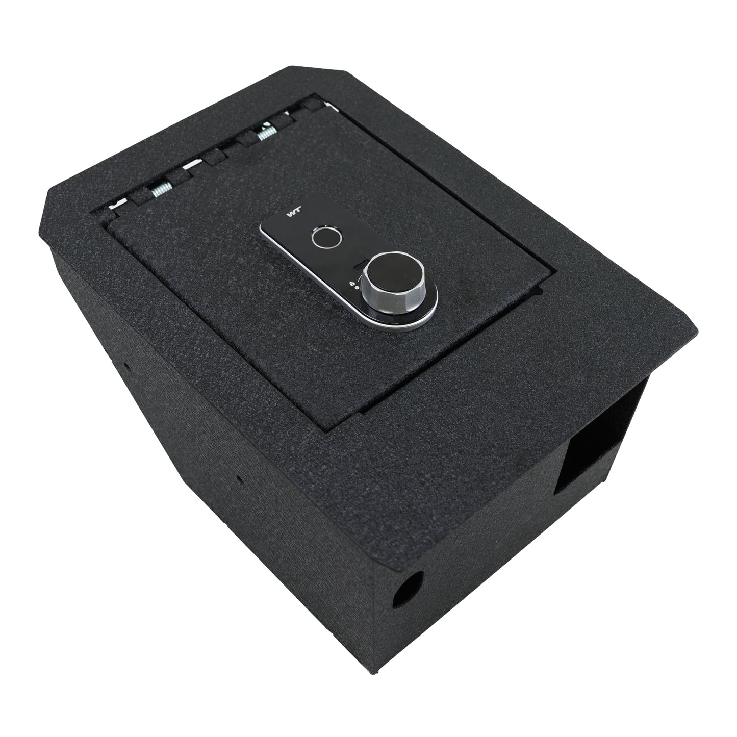 Center Console Safe Gun Safe for 2024-2025 Tesla Cybertruck, Fingerprint Lock with Key