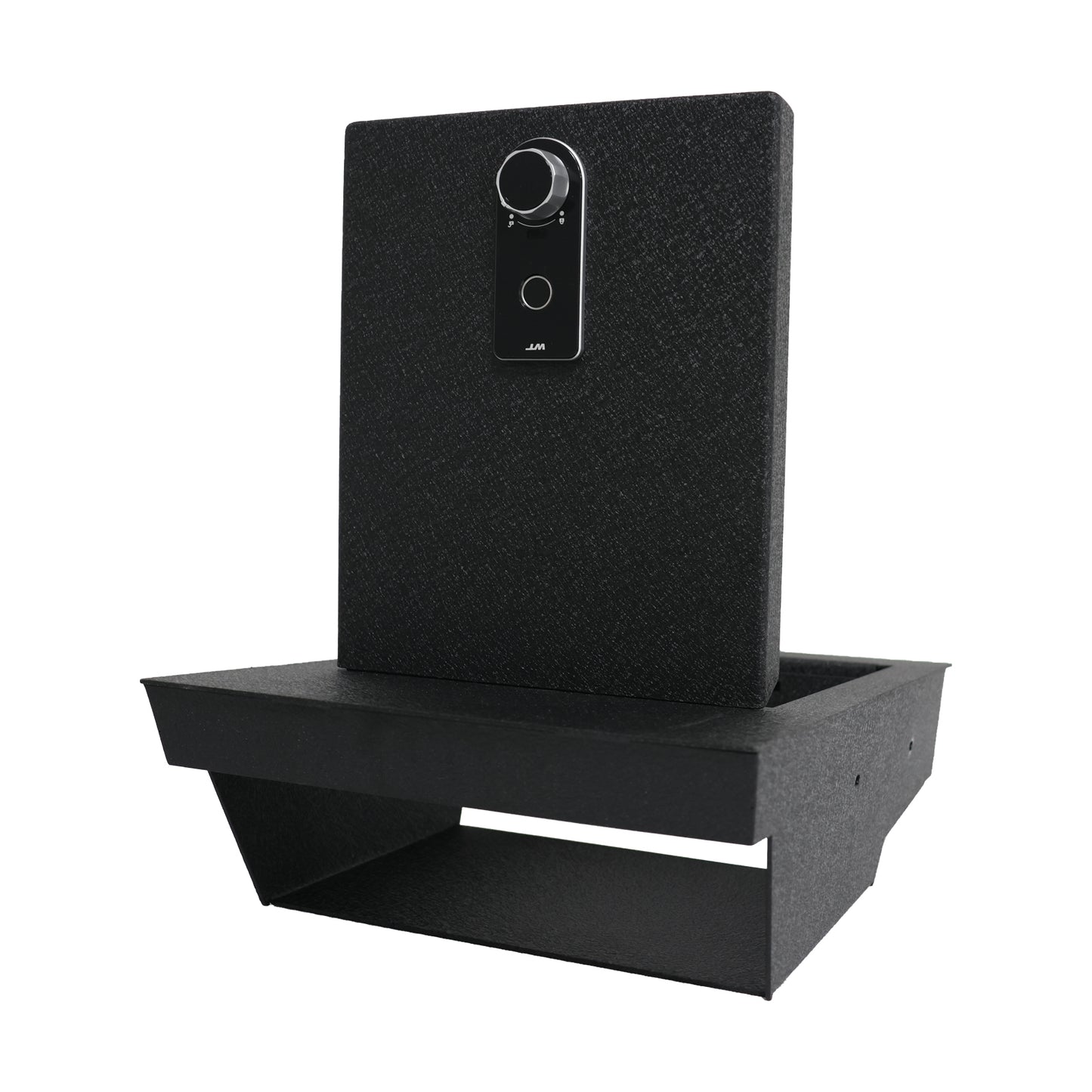 Under Seat Console Safe Box for 2015-2025 Ford F150 models with underseat console bench seats, Fingerprint Lock with Key