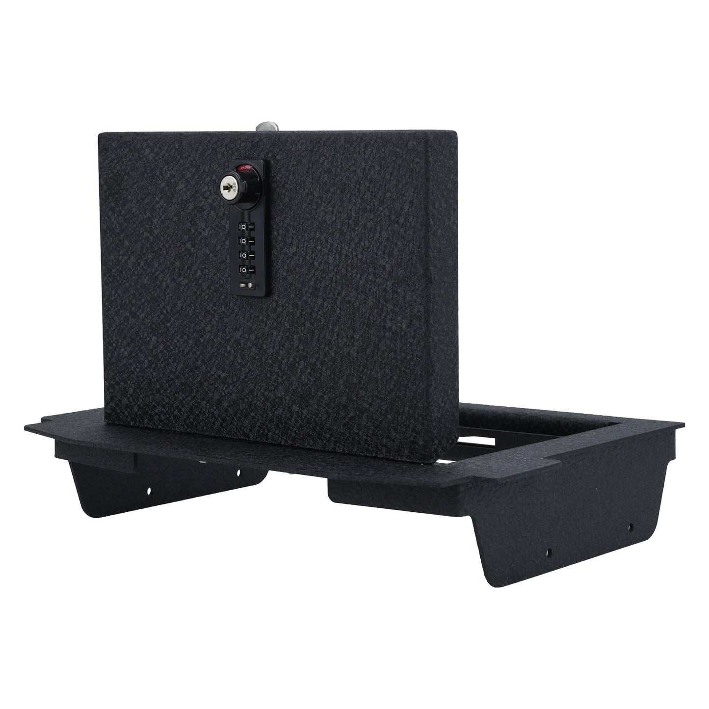 Center Console Safe Gun Safe for 2021-2024 RAM TRX, 2022-2025 RAM GT, 2025 Ram RHO, 4-Digit Combination Lock with Key