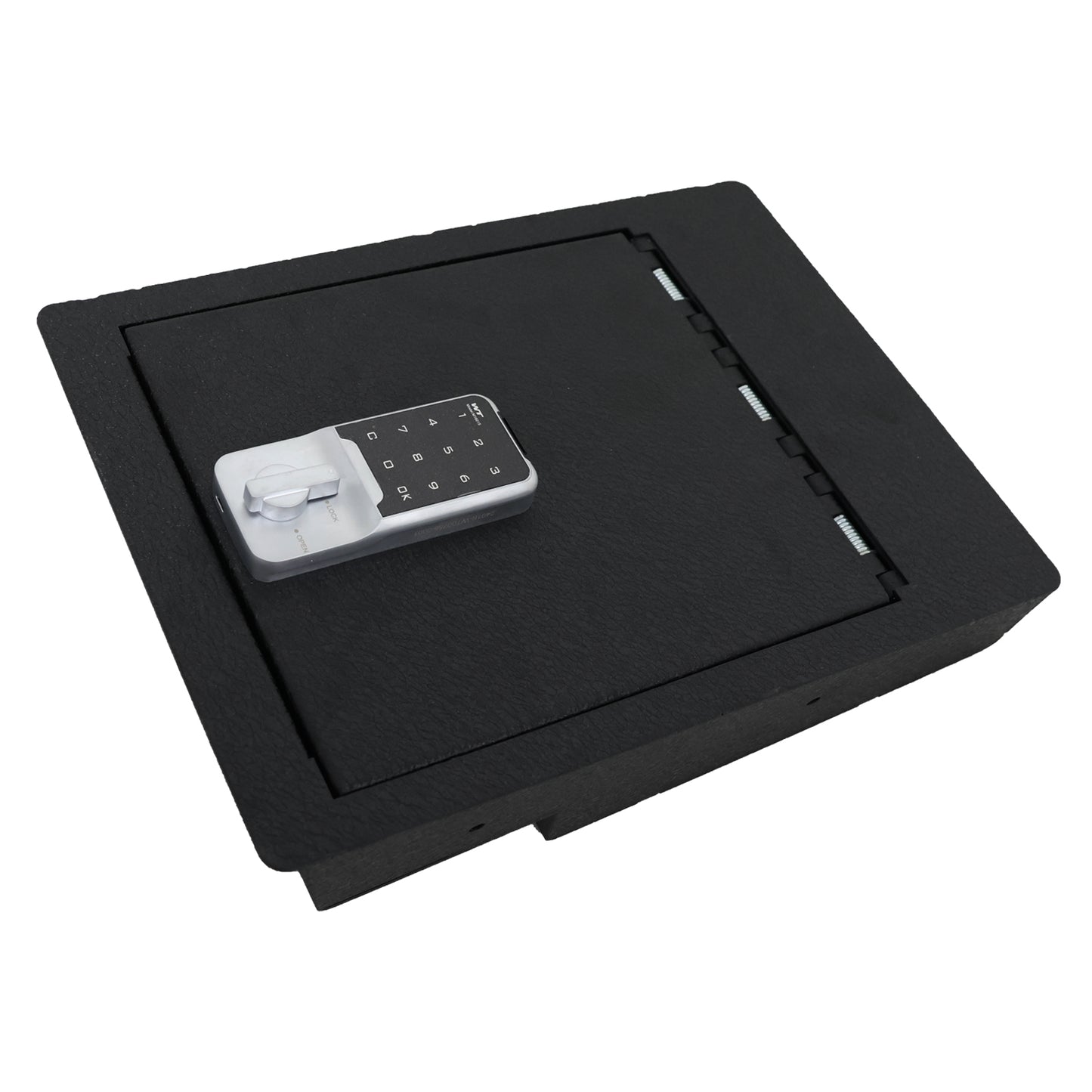 Under Seat Console Safe for 2014 to 2018 Chevrolet Silverado 1500 and GMC Sierra 1500 with a underseat console bench seat, Electronic Number Lock