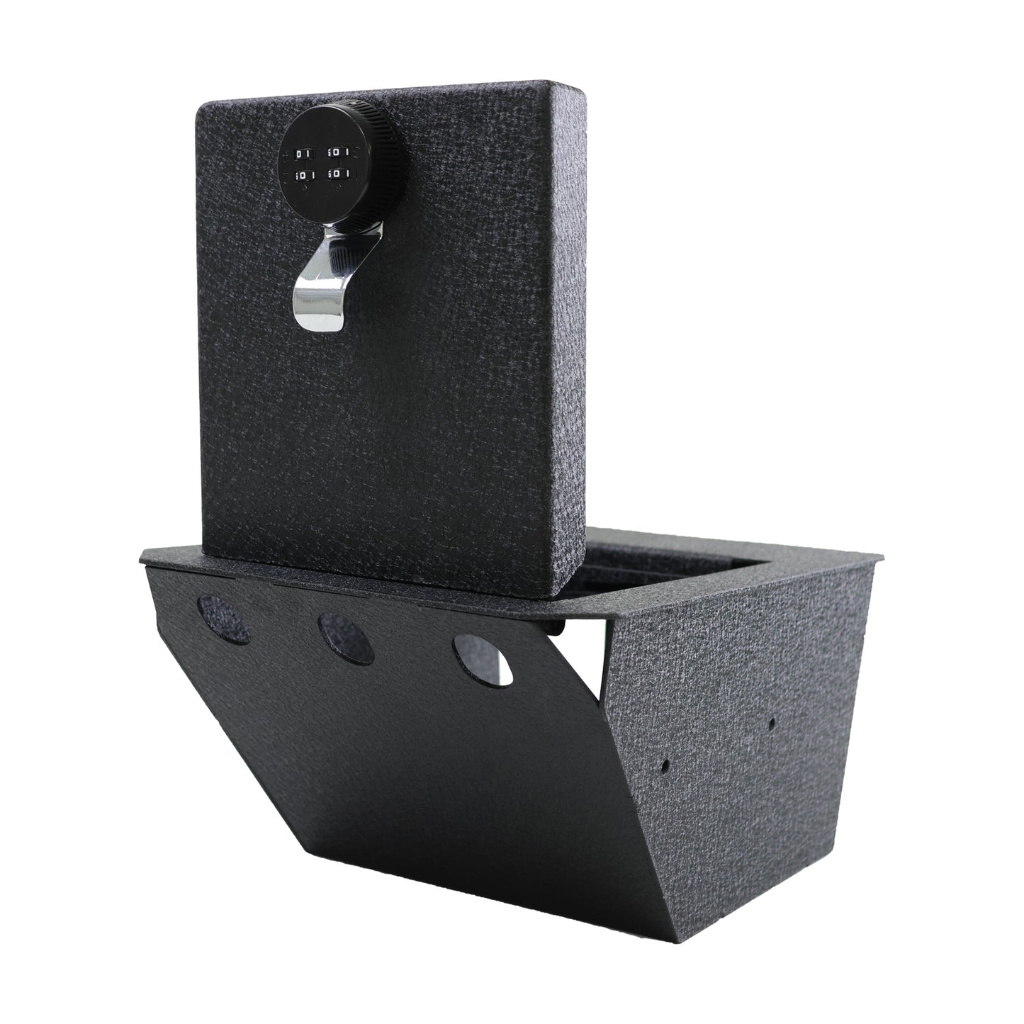 Center Console Safe Gun Safe for 2024-2025 Tesla Cybertruck, 4-Digit Combo Lock