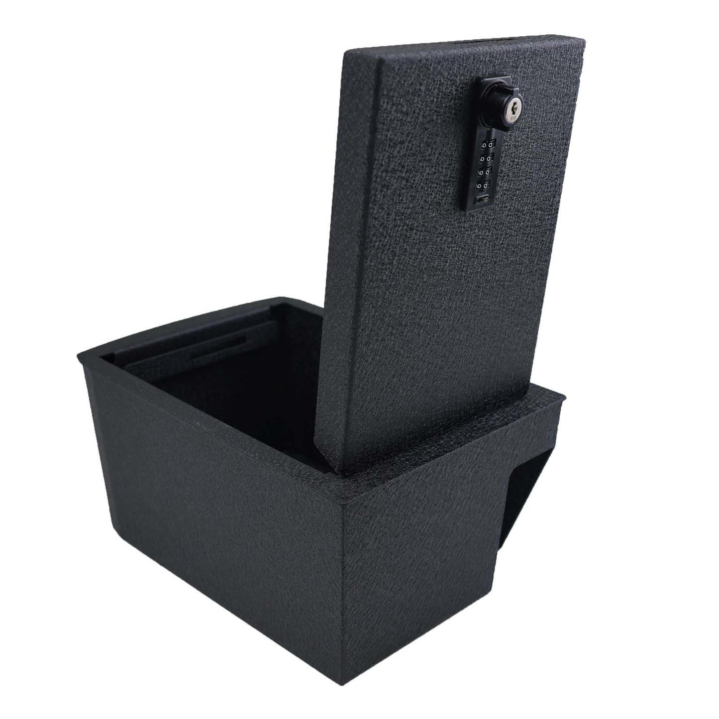 Center Console Gun Safe for 2018-2023 Volkswagen Atlas, 4-Digit Combination Lock with Key