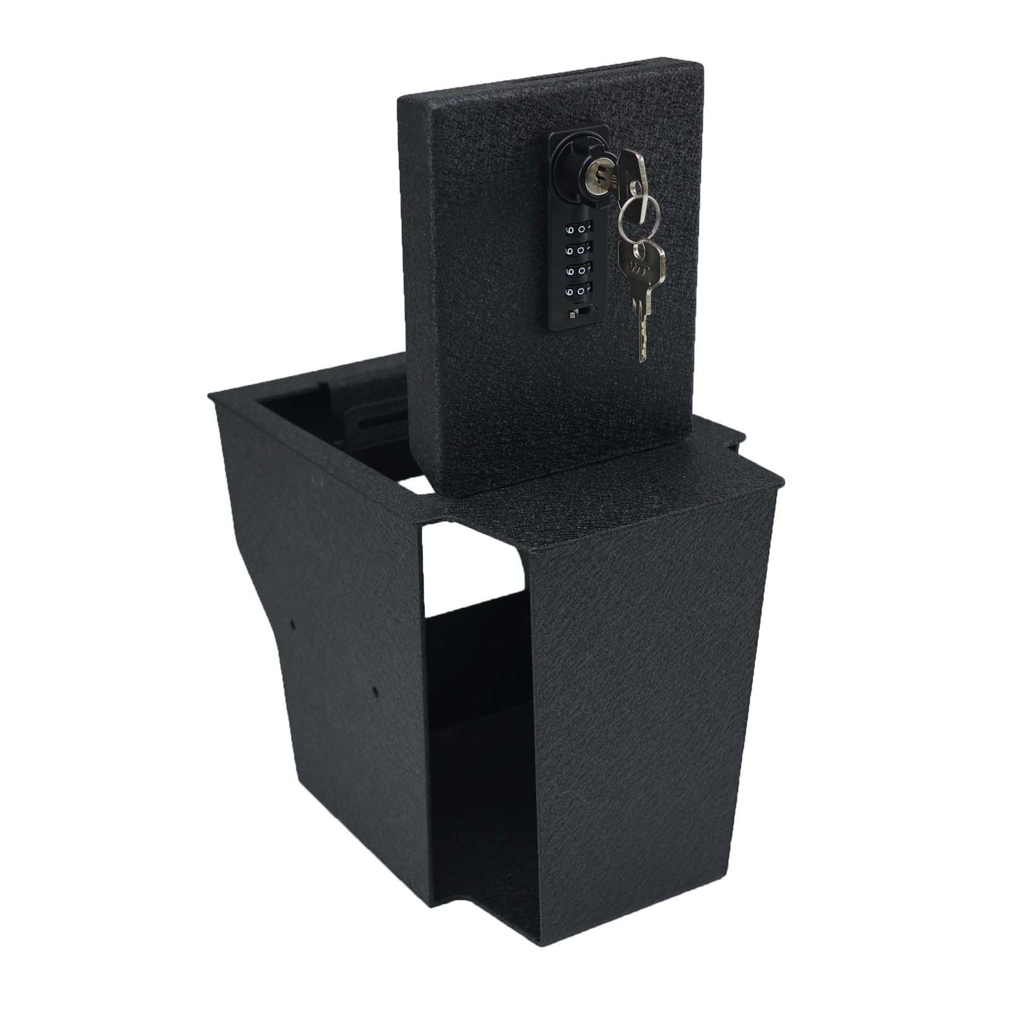 Center Console Gun Safe for 2019-2025 Chevrolet Blazer, 4-Digit Combination Lock with Key