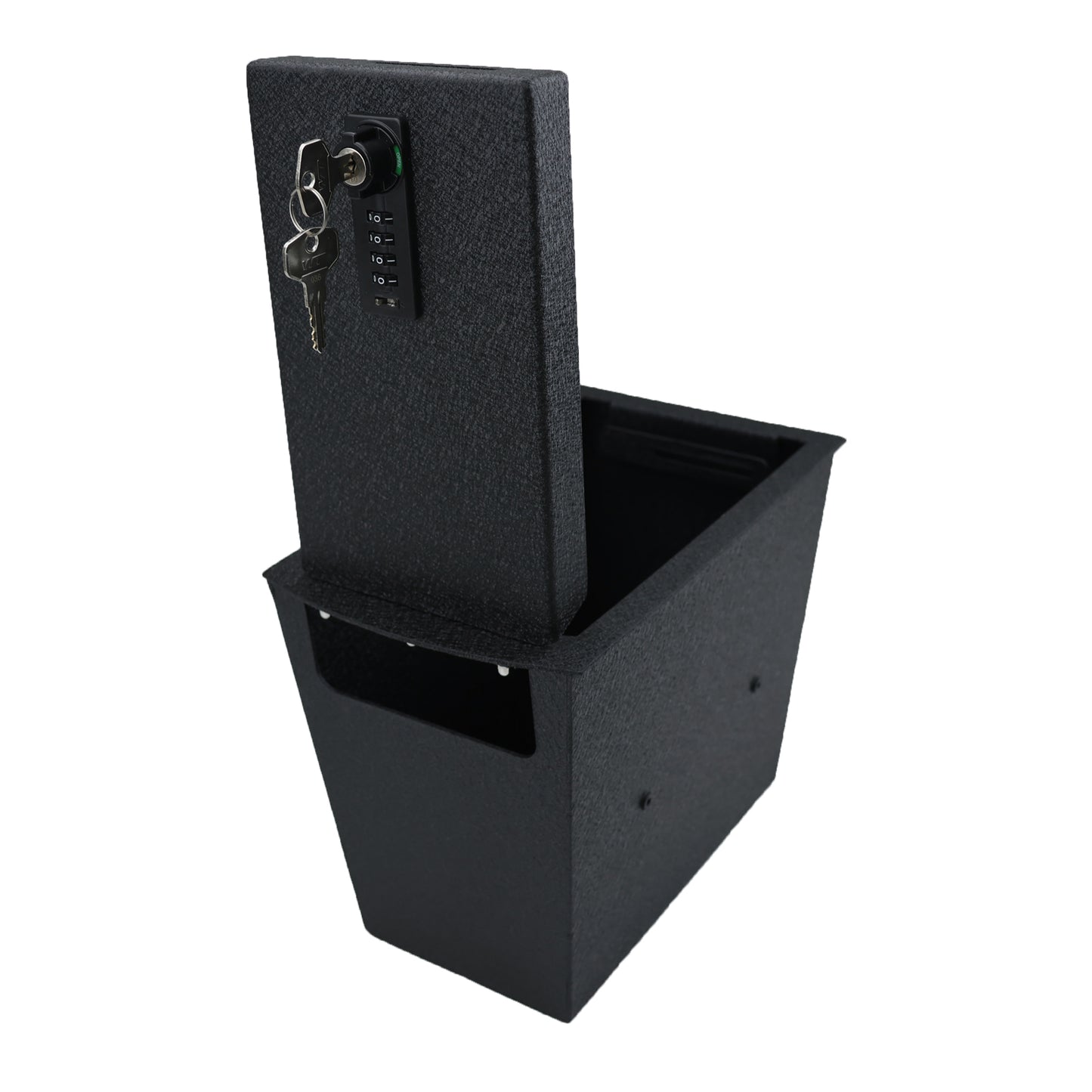 Center Console Gun Safe for 2019-2025 Subaru Ascent, 4-Digit Combination Lock with Key