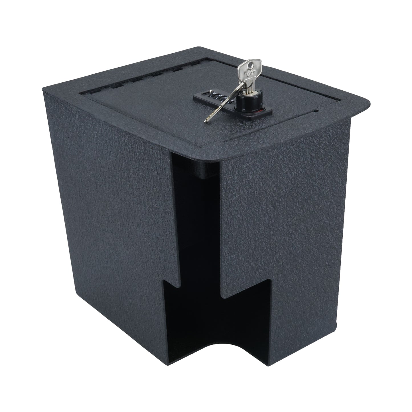 Center Console Gun Safe for 2019-2025 Kia Telluride with Cigarette Lighter, 4-Digit Combination Lock with Key