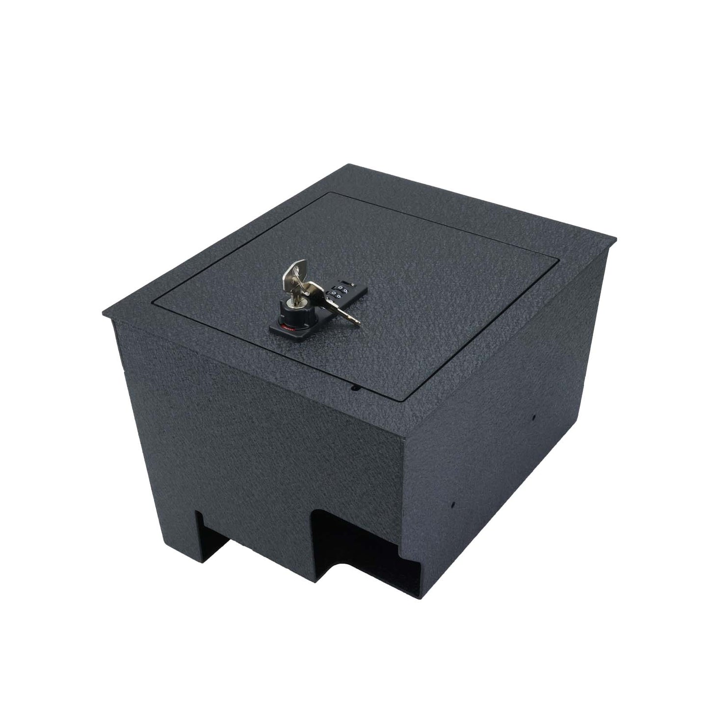 Center Console Gun Safe for 2016-2025 Nissan Titan, 4-Digit Combination Lock with Key