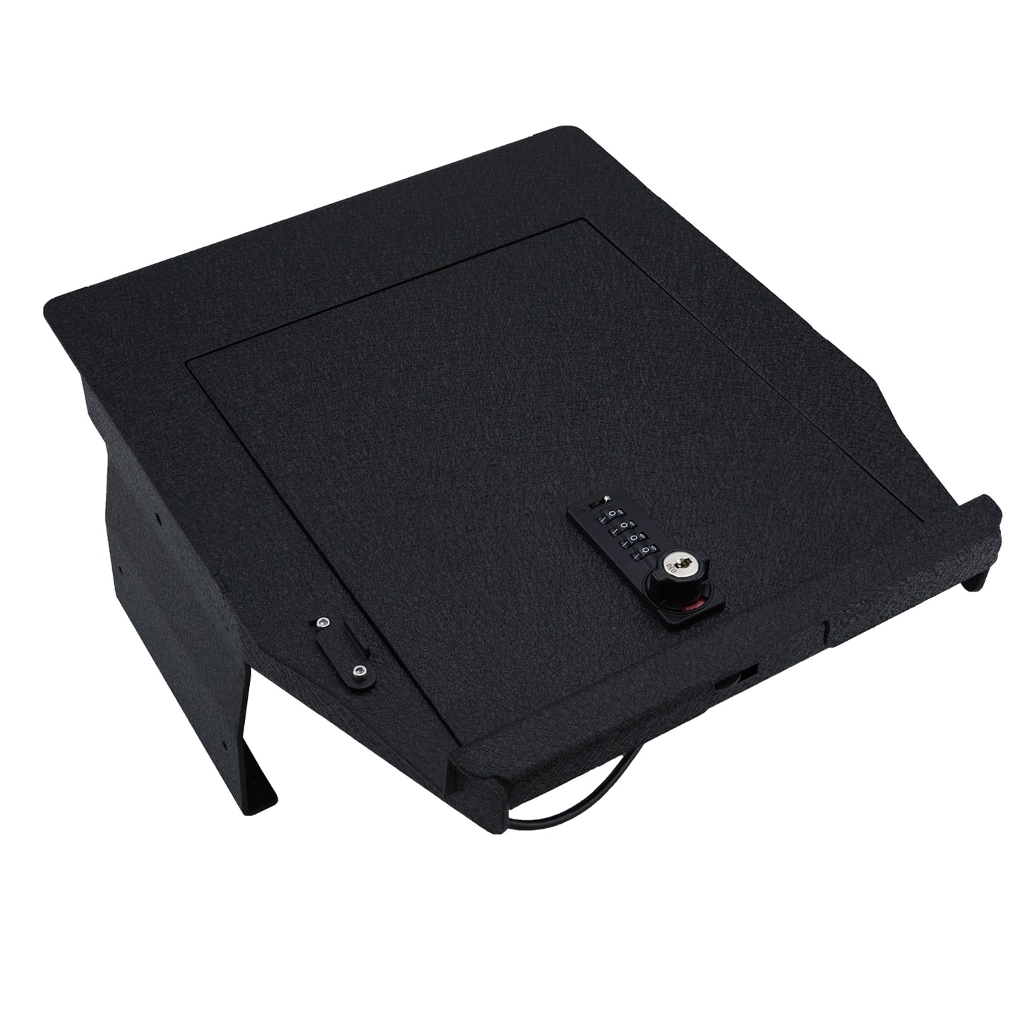 Pro Center Console Safe Gun Safe for 2021-2024 Ford F-150 and 2021-2024 Ford F-150 Lightning,4-Digit Combination Lock with Key