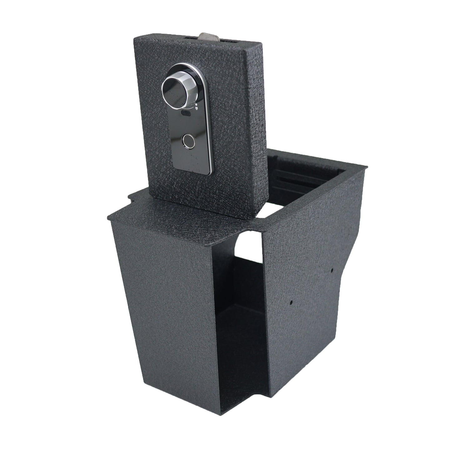 Center Console Gun Safe for 2019-2025 Chevrolet Blazer, Fingerprint Lock with Key