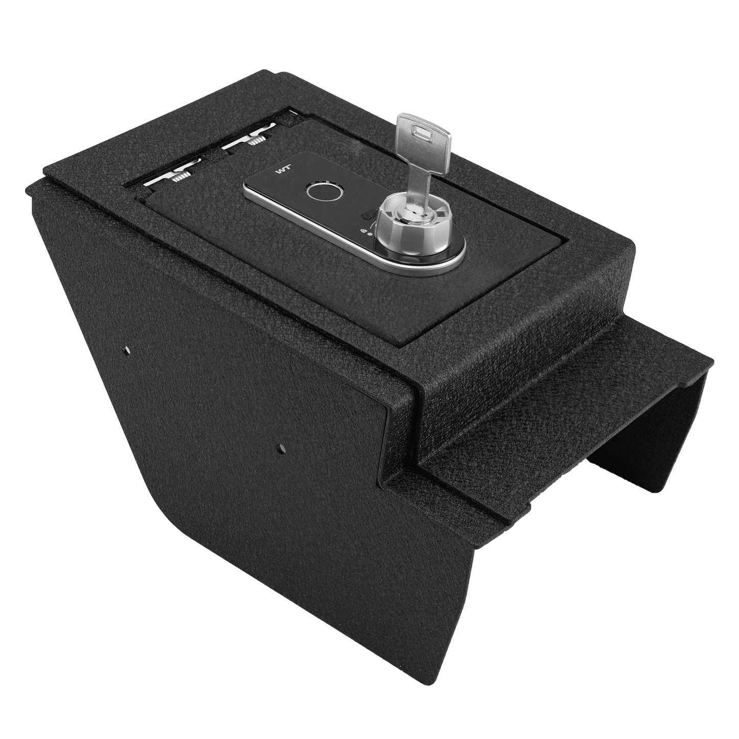 Center Console Gun Safe for 2019-2024 Benz G550, Fingerprint Lock with Key