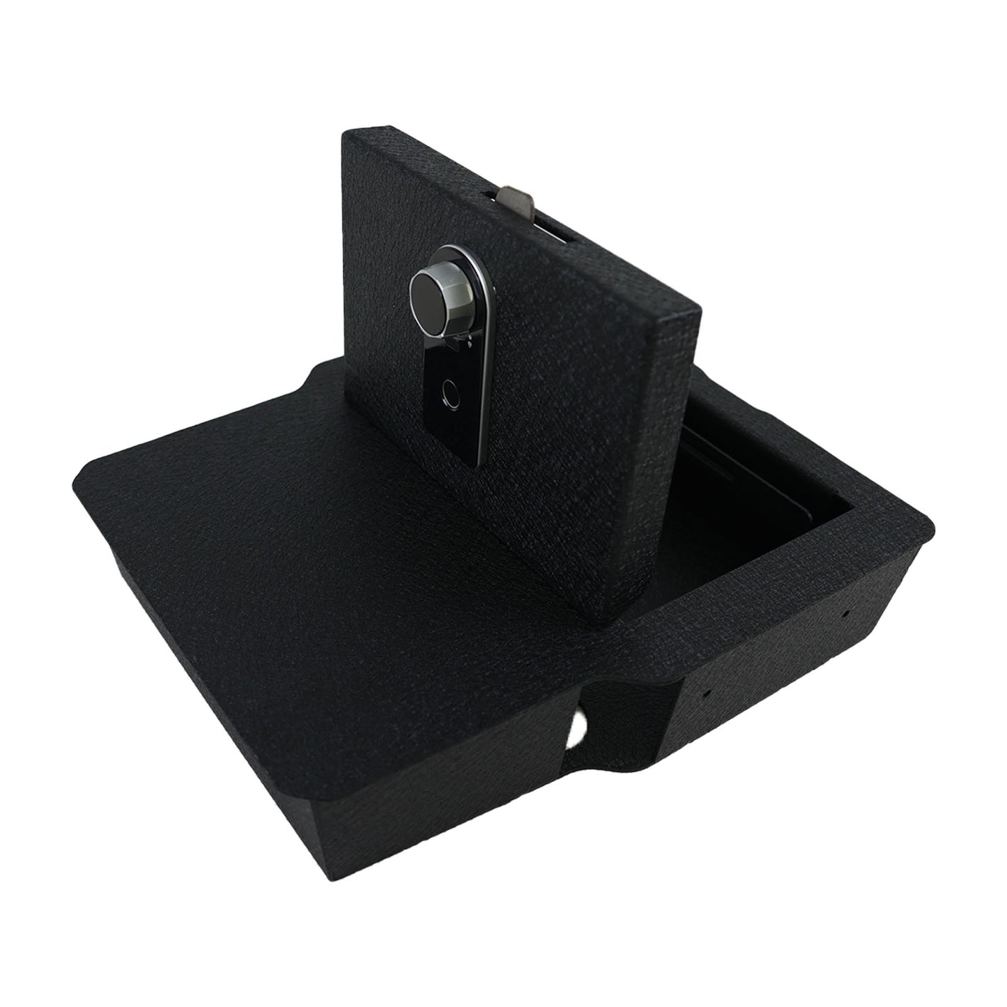Underseat Console Gun Safe for 2020-2026 Dodge Ram 1500/2500/3500, Fingerprint Lock with Key