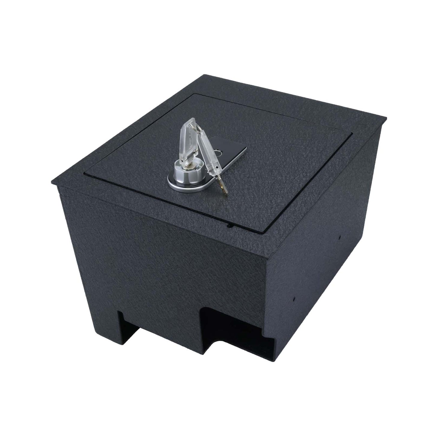 Center Console Gun Safe for 2016-2025 Nissan Titan, Fingerprint Lock with Key
