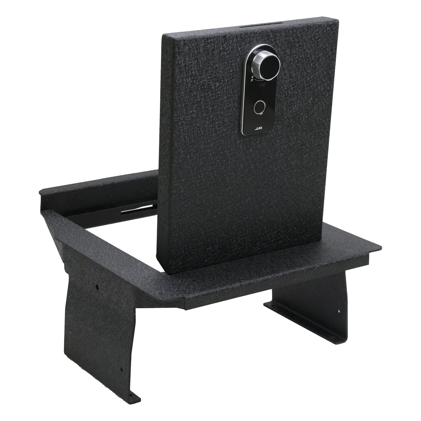 Caja fuerte para consola central para armas para Ford F-150 2021-2024 y Ford F-150 Lightning 2021-2024, cerradura de huellas dactilares con llave