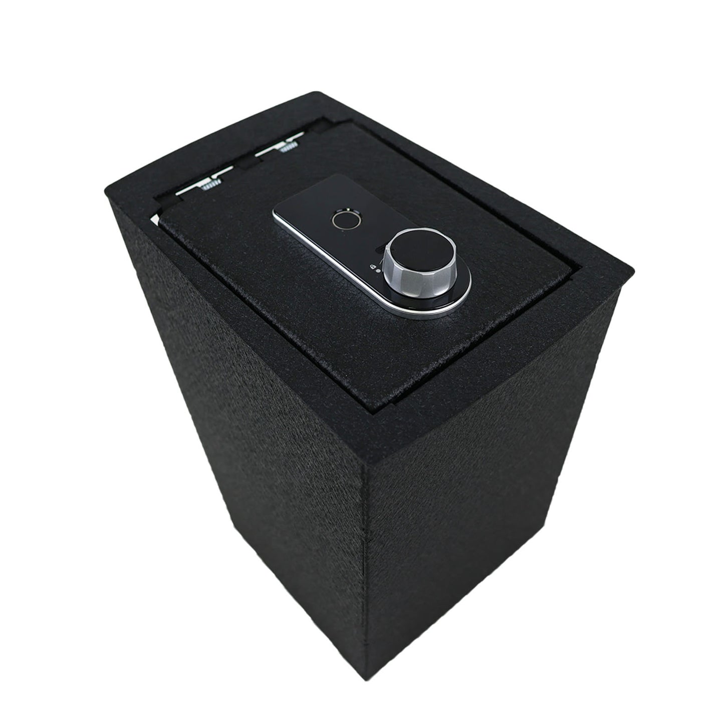 Center Console Gun Safe for 2021-2023 Hyundai Santafe, Fingerprint Lock with Key