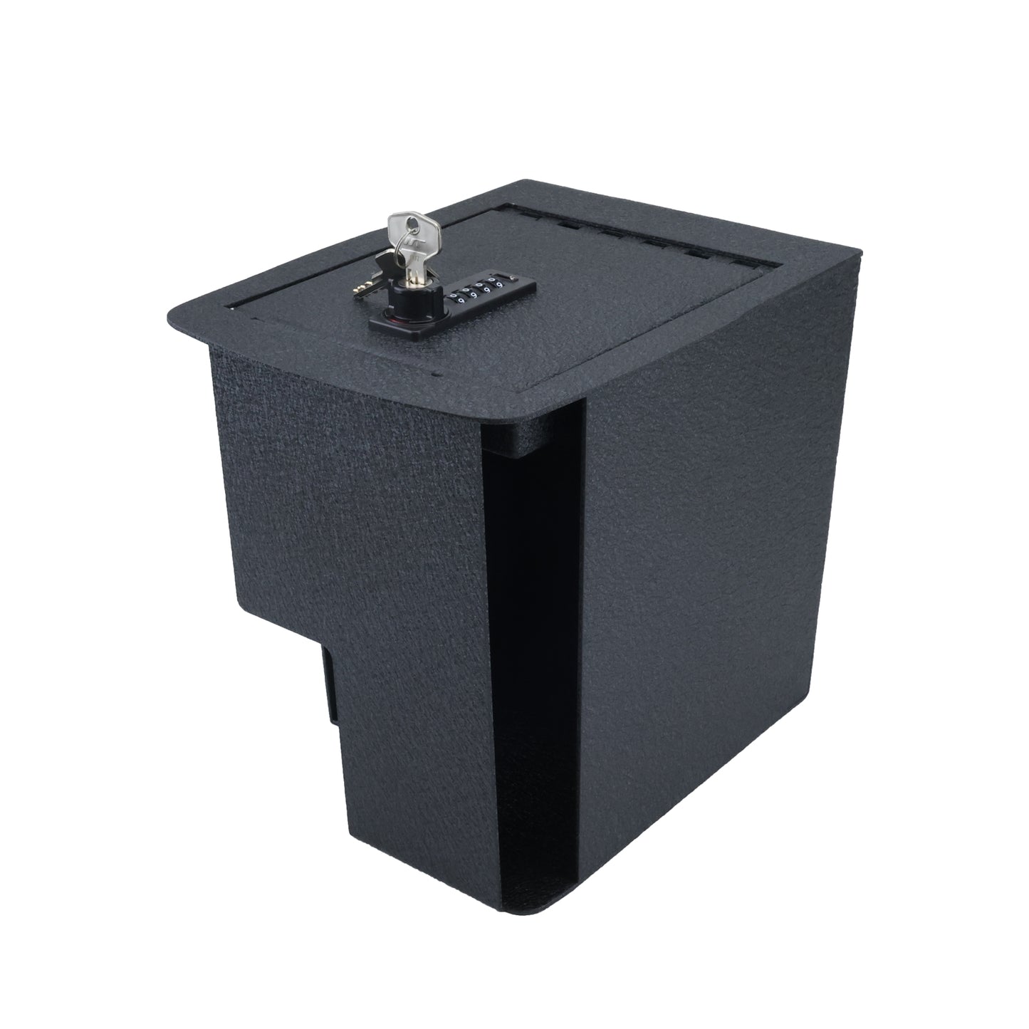 Center Console Gun Safe for 2019-2025 Kia Telluride with Cigarette Lighter, 4-Digit Combination Lock with Key