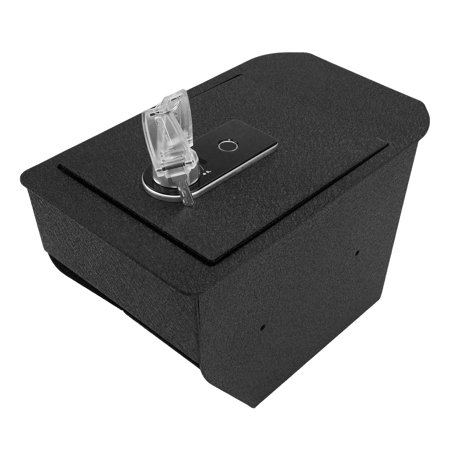 Pro Center Console Gun Safe for 2024-2025 Toyota Land Cruiser, Fingerprint Lock with Key