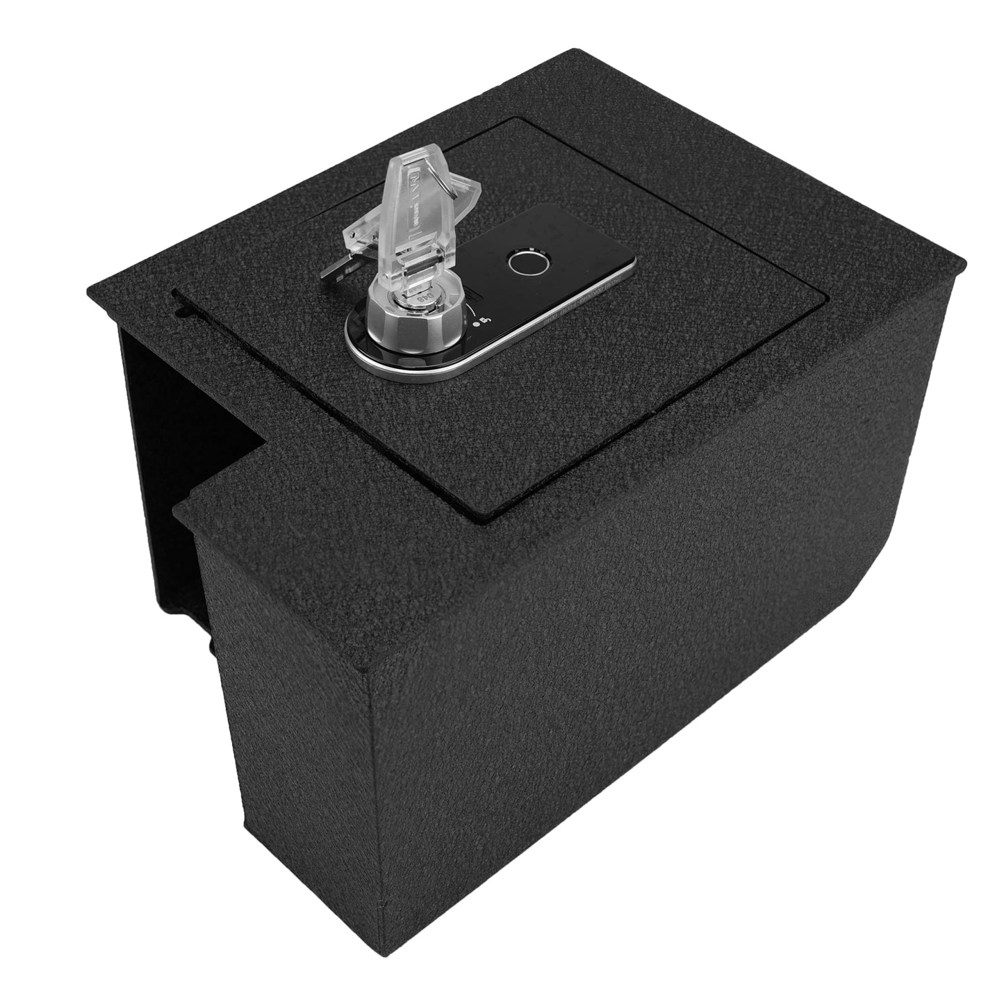 Center Console Gun Safe for 2003-2009 Toyota 4Runner, Fingerprint Lock with Key