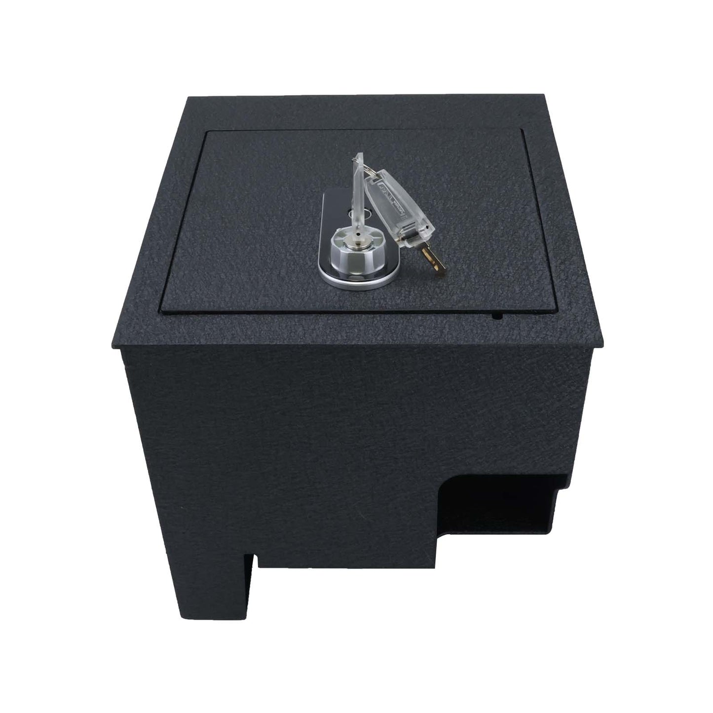 Center Console Gun Safe for 2016-2025 Nissan Titan, Fingerprint Lock with Key