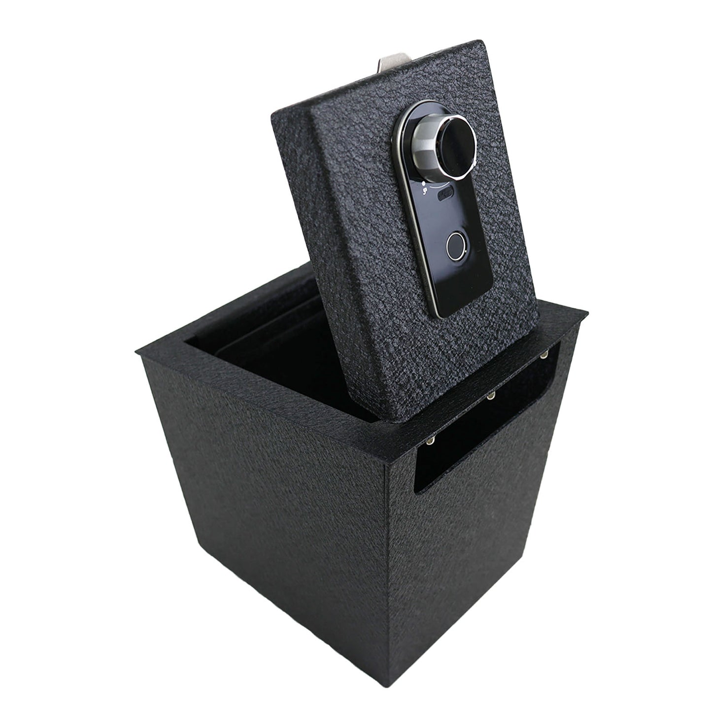 Center Console Gun Safe for 2022-2024 Hyundai Tucson Not Limted, Fingerprint Lock with Key