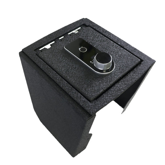 Center Console Gun Safe for 2022-2025 Ford Maverick, Fingerprint Lock with Key