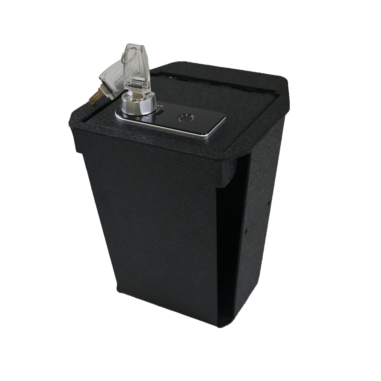 Center Console Gun Safe for 2019-2025 Land Rover Defender, Fingerprint Lock with Key