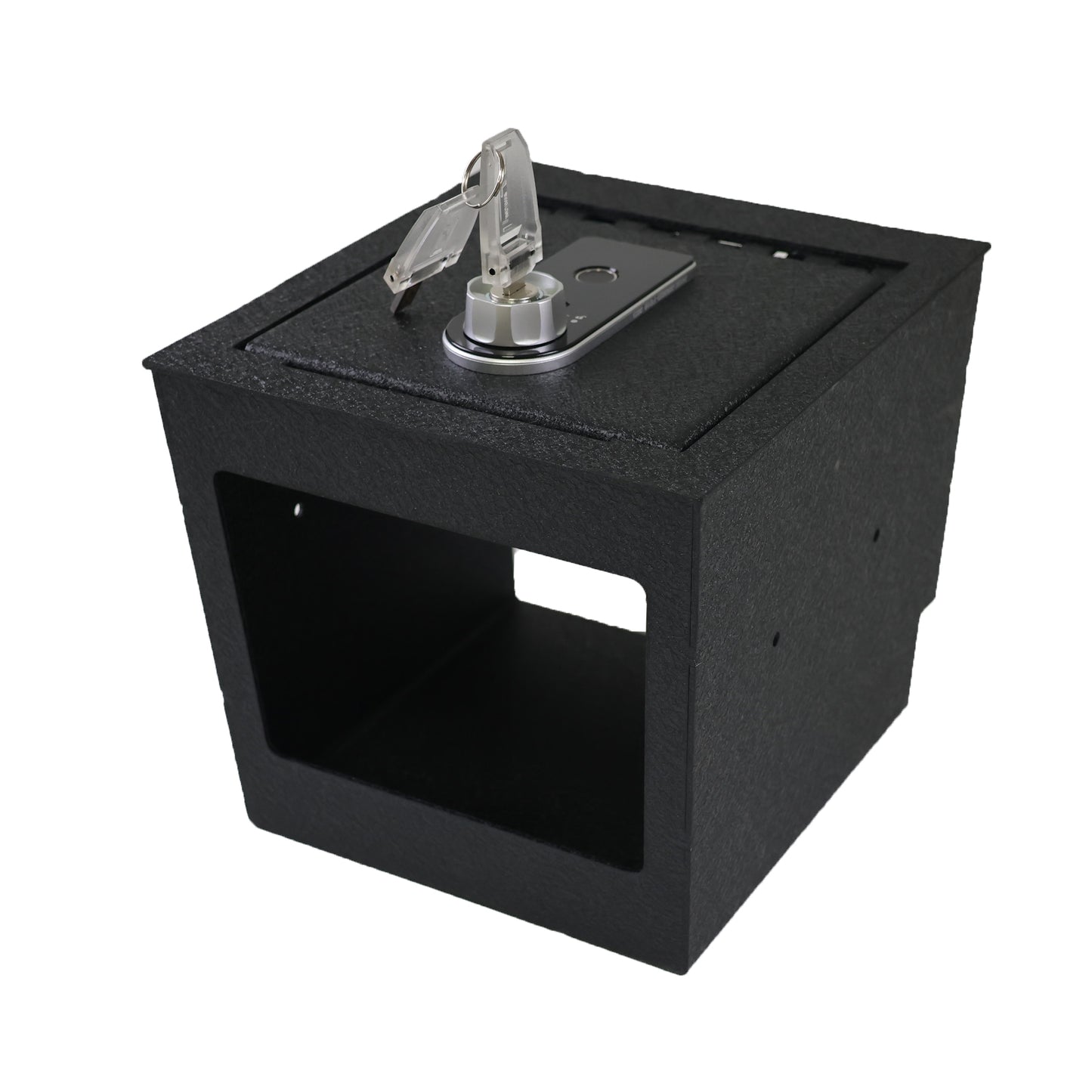 Center Console Gun Safe for 2024-2025 Lexus GX550, Fingerprint Lock with Key