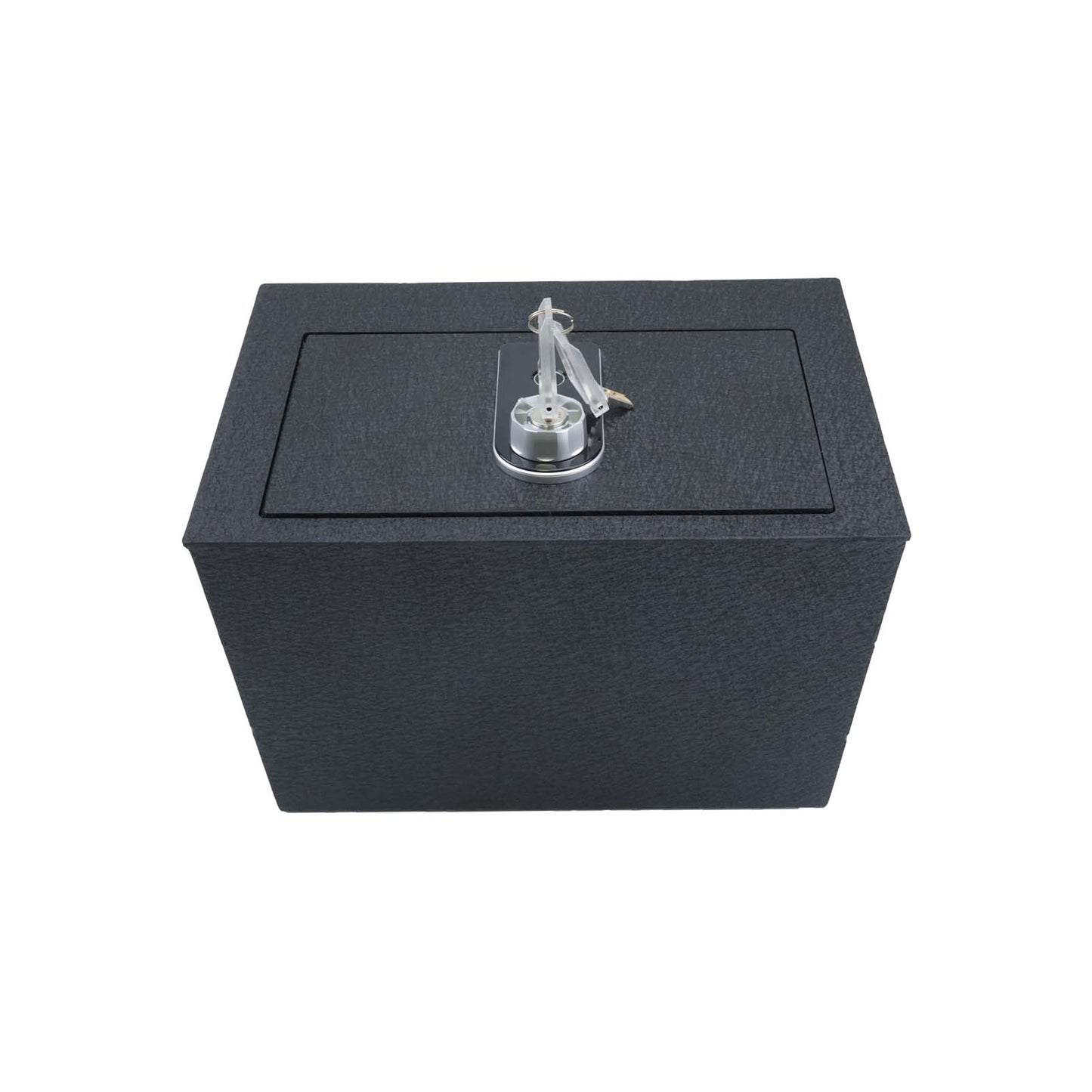 Center Console Gun Safe for 2021-2024 Nissan Armada, Fingerprint Lock with Key