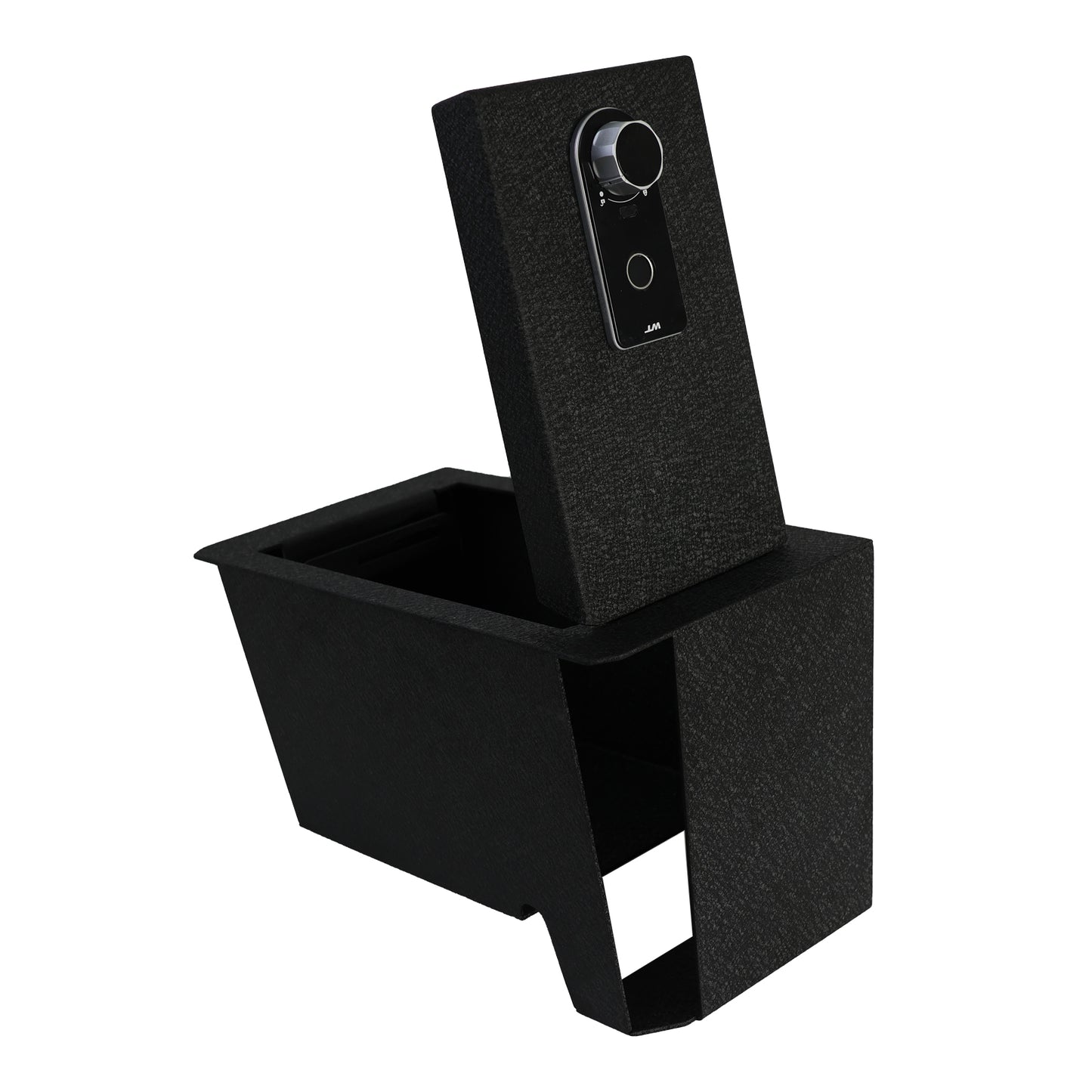 Center Console Safe Gun Safe for 2022-2026 Toyota Tundra and 2023-2026 Toyota Sequoia,Fingerprint Lock with Backup Key.