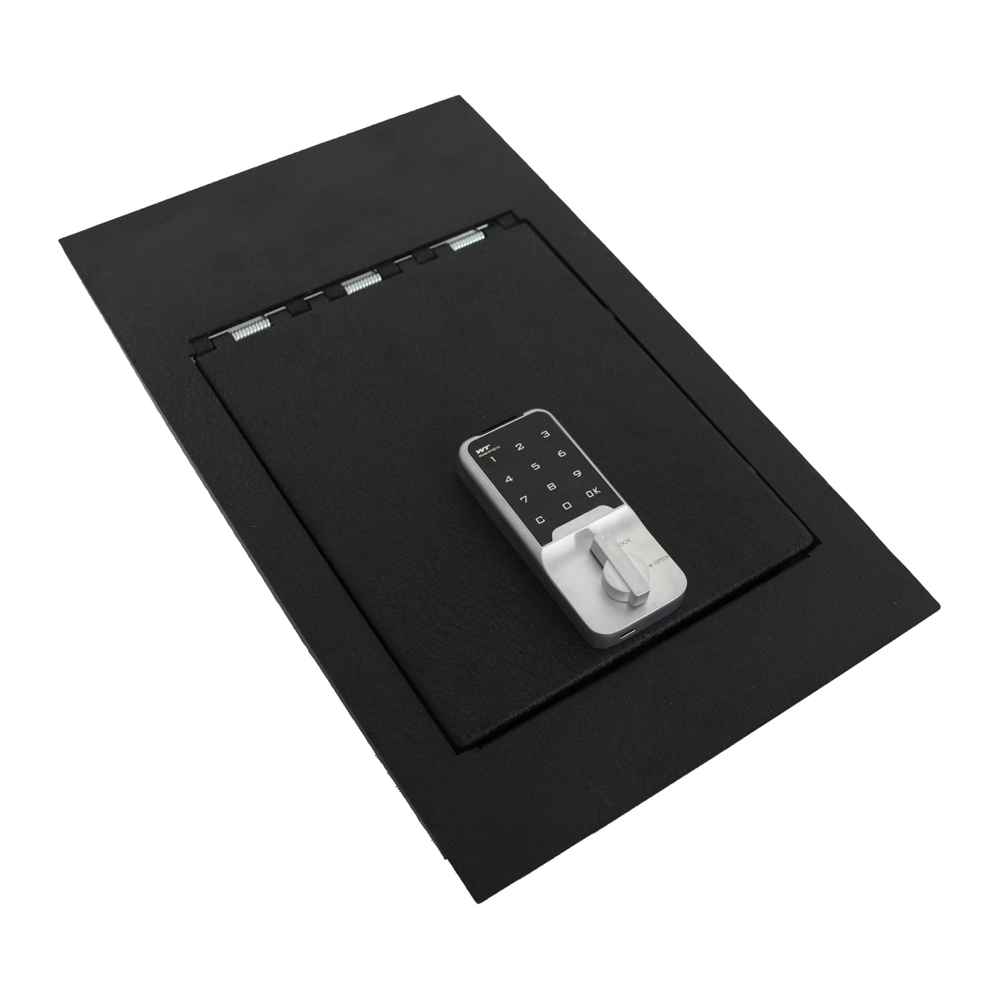 Under Seat Console Safe Box for 2015-2025 Ford F150 models with underseat console bench seats, Electronic Number Lock