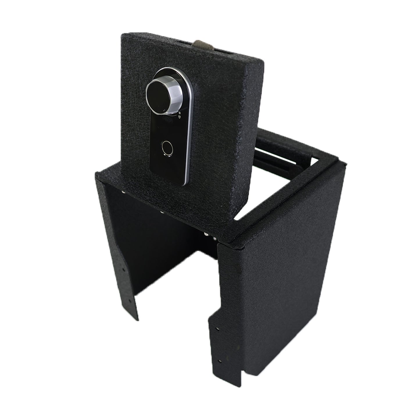 Center Console Gun Safe for 2022-2025 Ford Maverick, Fingerprint Lock with Key