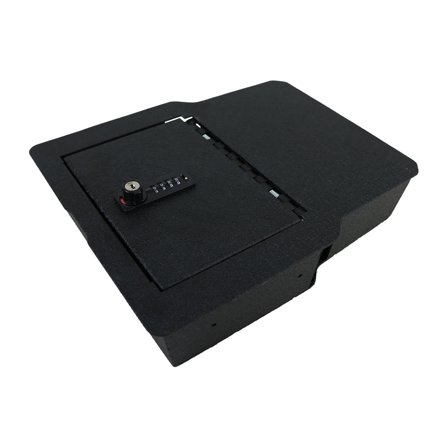 Underseat Console Gun Safe for 2020-2026 Dodge Ram 1500/2500/3500, 4-Digit Combination Lock with Key