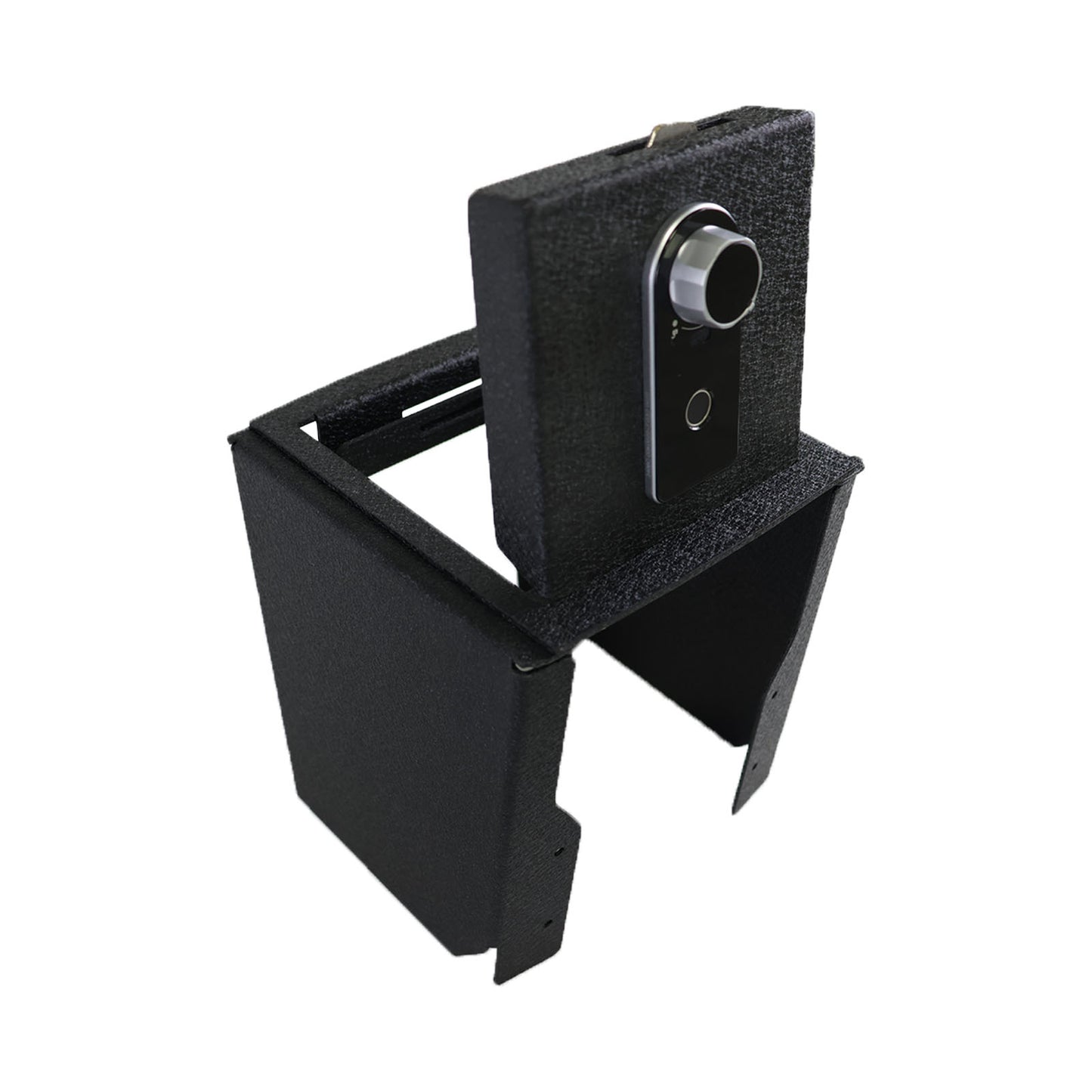 Center Console Gun Safe for 2022-2025 Ford Maverick, Fingerprint Lock with Key