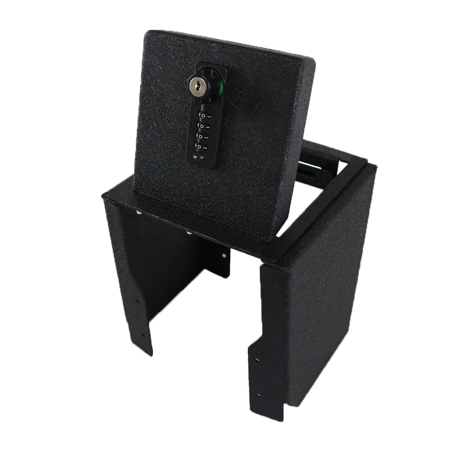 Center Console Gun Safe for 2022-2025 Ford Maverick, 4-Digit Combination Lock with Key