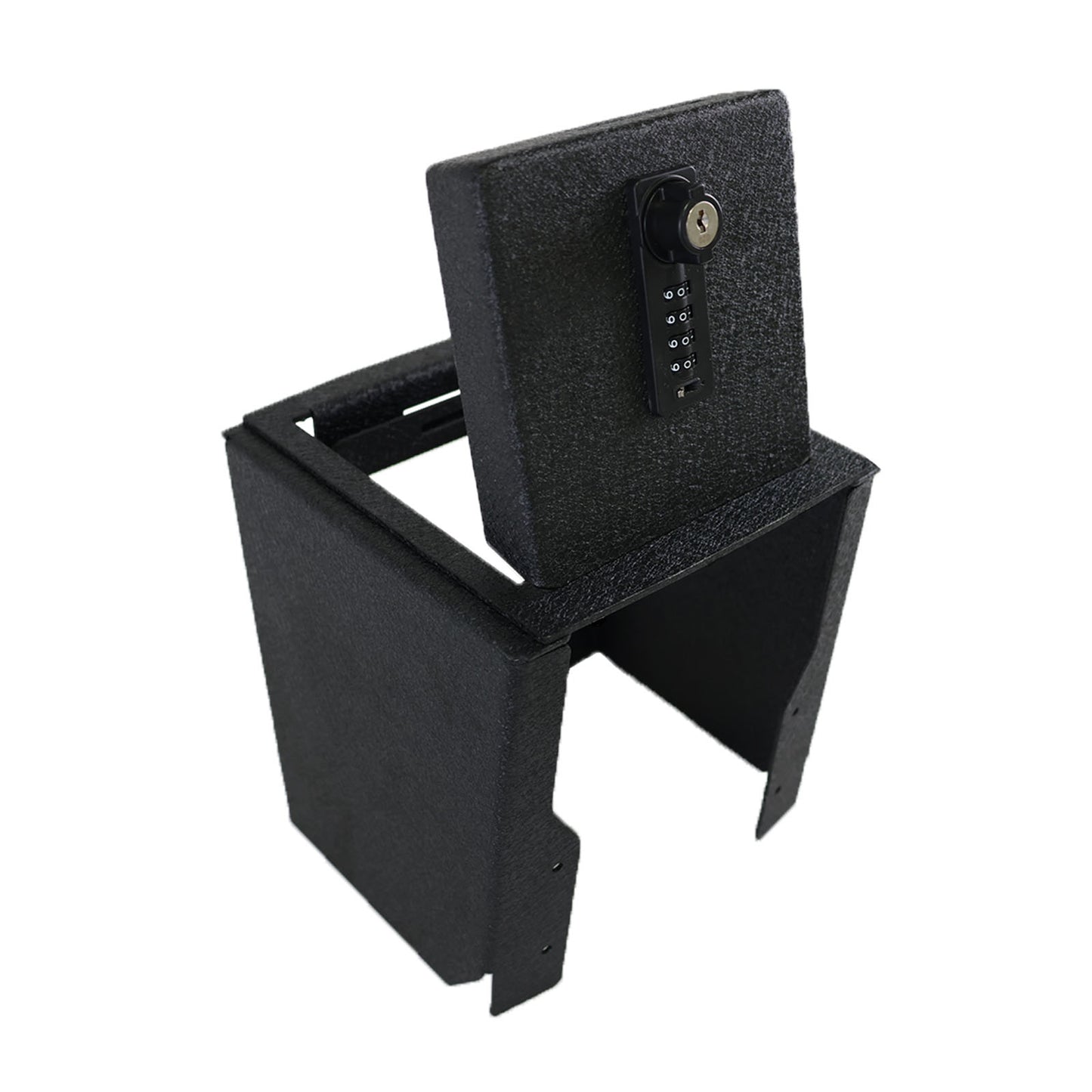 Center Console Gun Safe for 2022-2025 Ford Maverick, 4-Digit Combination Lock with Key