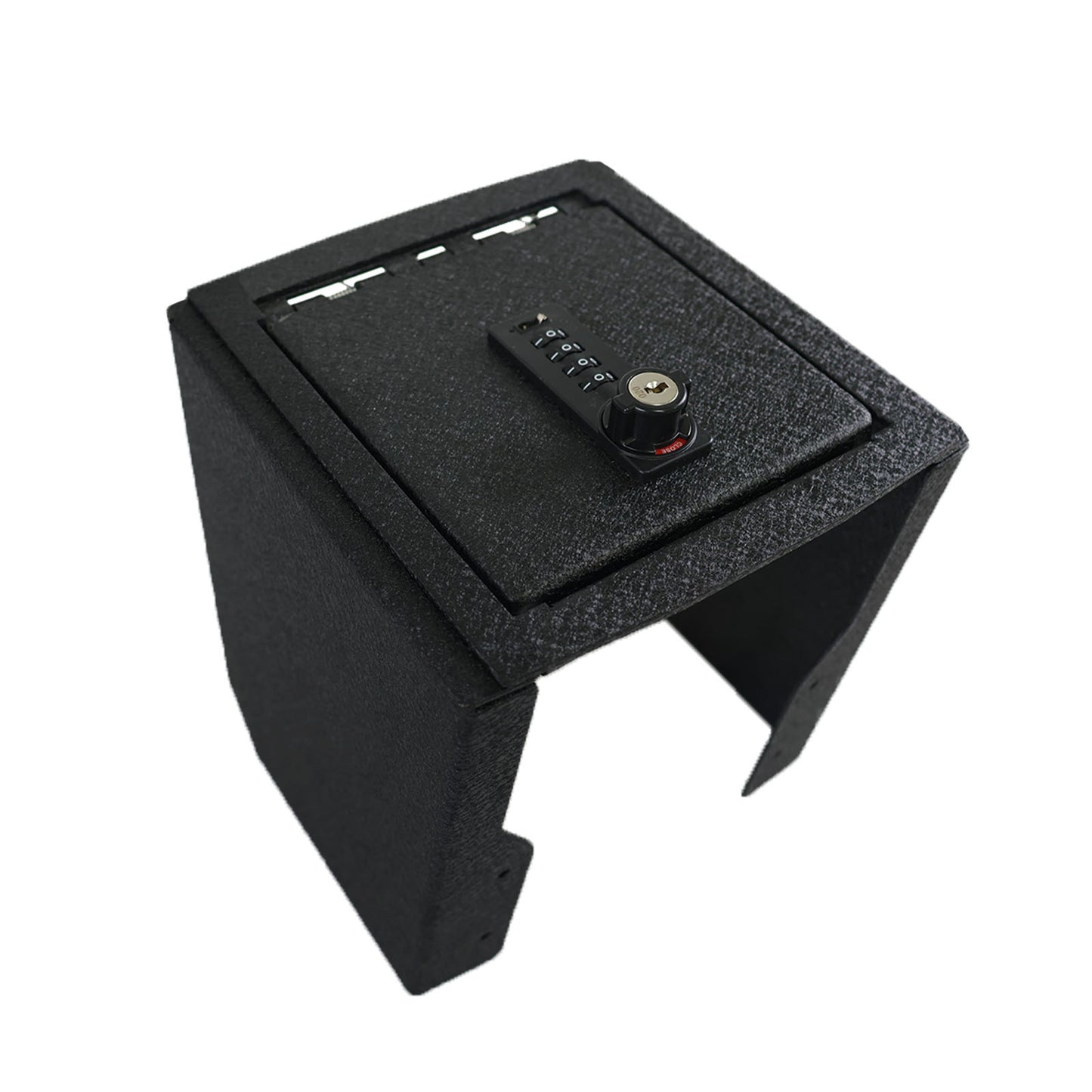 Center Console Gun Safe for 2022-2025 Ford Maverick, 4-Digit Combination Lock with Key