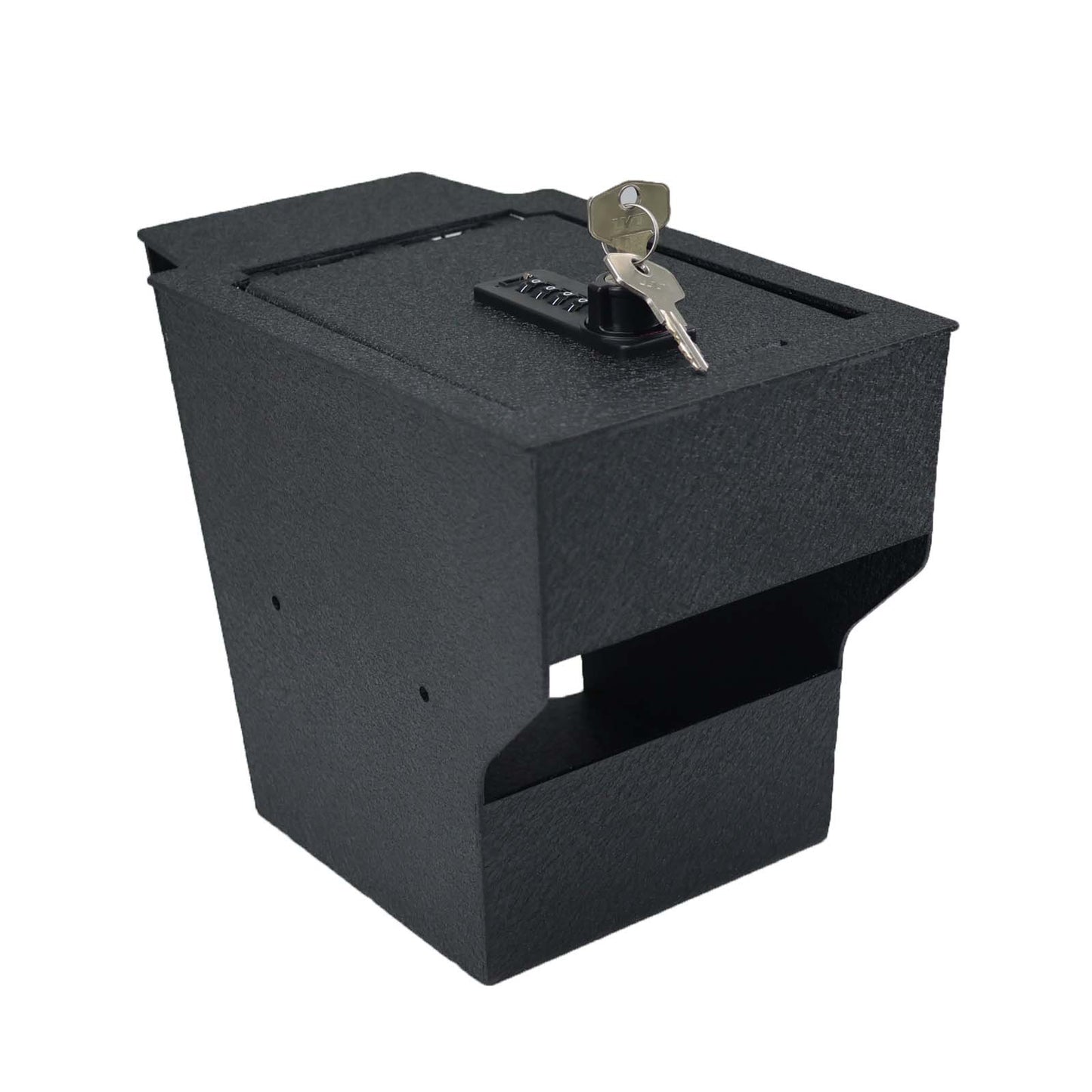 Center Console Gun Safe for 2019-2025 Chevrolet Blazer, 4-Digit Combination Lock with Key