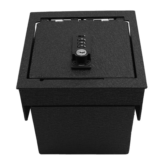 Center Console Gun Safe for 2018-2025 Mazda CX-5, 4-Digit Combination Lock with Key